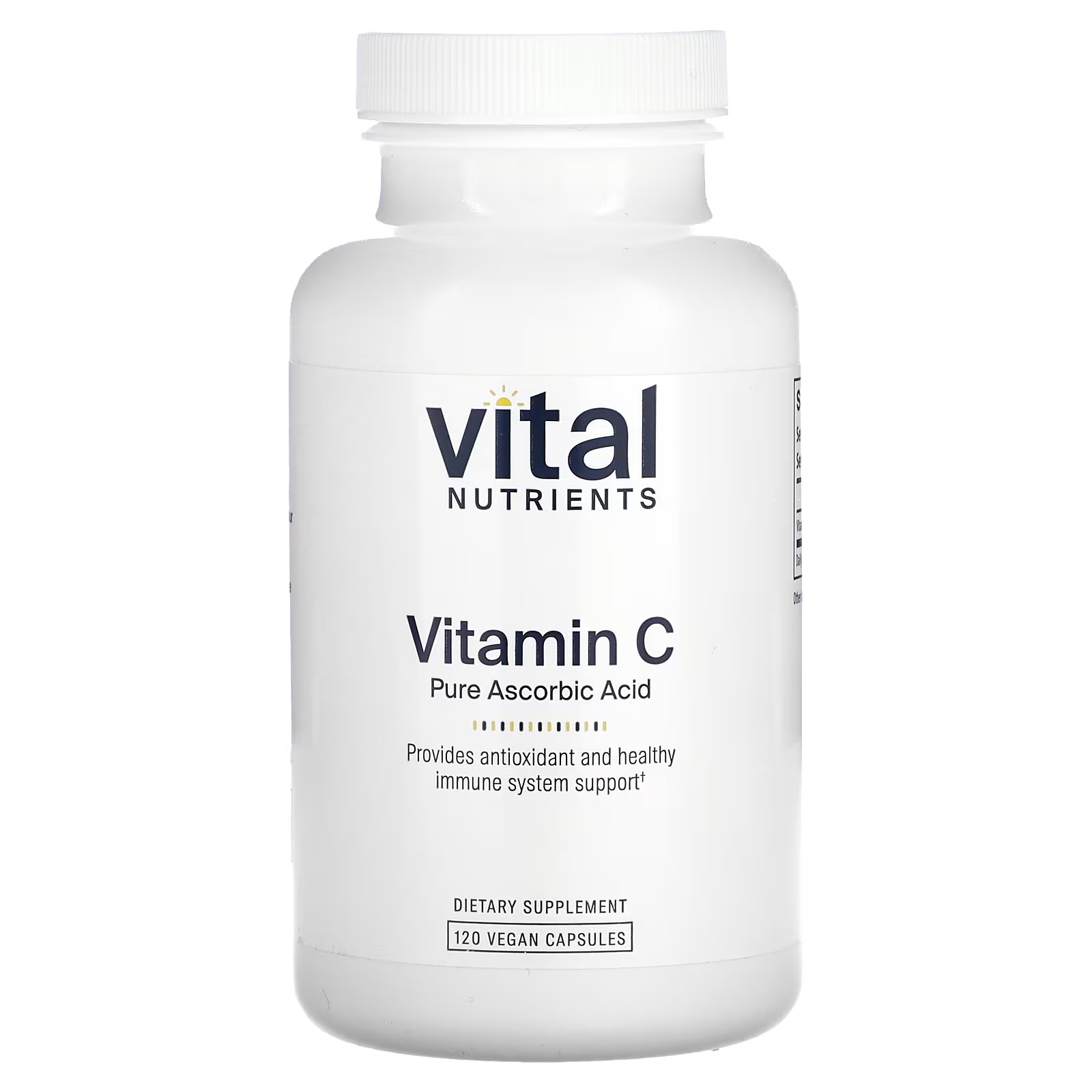 Vital Nutrients Витамин С 120 веганских капсул vital nutrients поддержка надпочечников 120 капсул