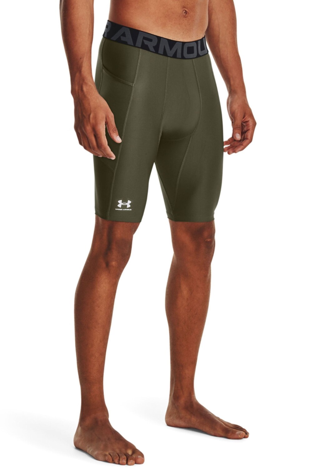 

Зеленый - длинные шорты Heat Gear Under Armour, зеленый