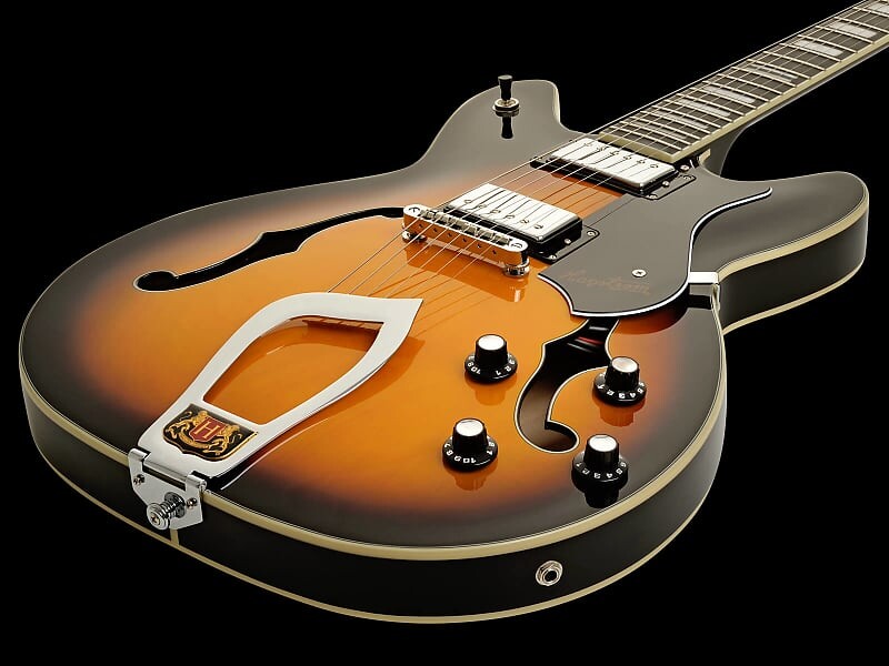 

Электрогитара Hagstrom Viking Semi-Hollow Electric Guitar - Tobacco Sunburst