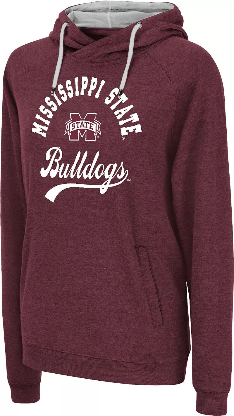 

Colosseum Женская темно-бордовая худи Mississippi State Bulldogs