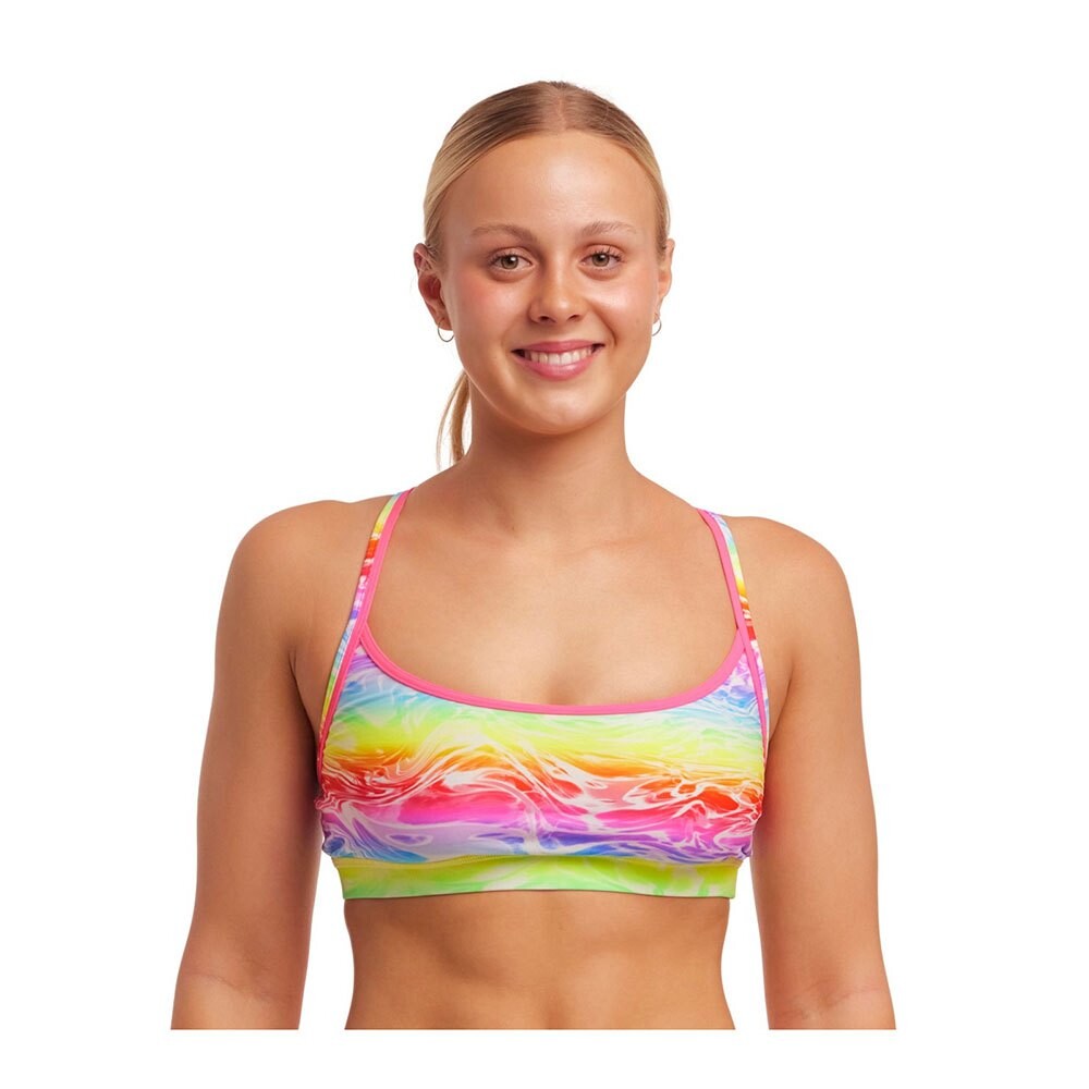 

Топ бикини Funkita Sports Lake Acid, разноцветный