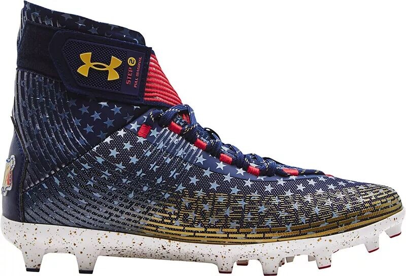 

Мужские футбольные бутсы Under Armour Highlight LE MC, белый/красный
