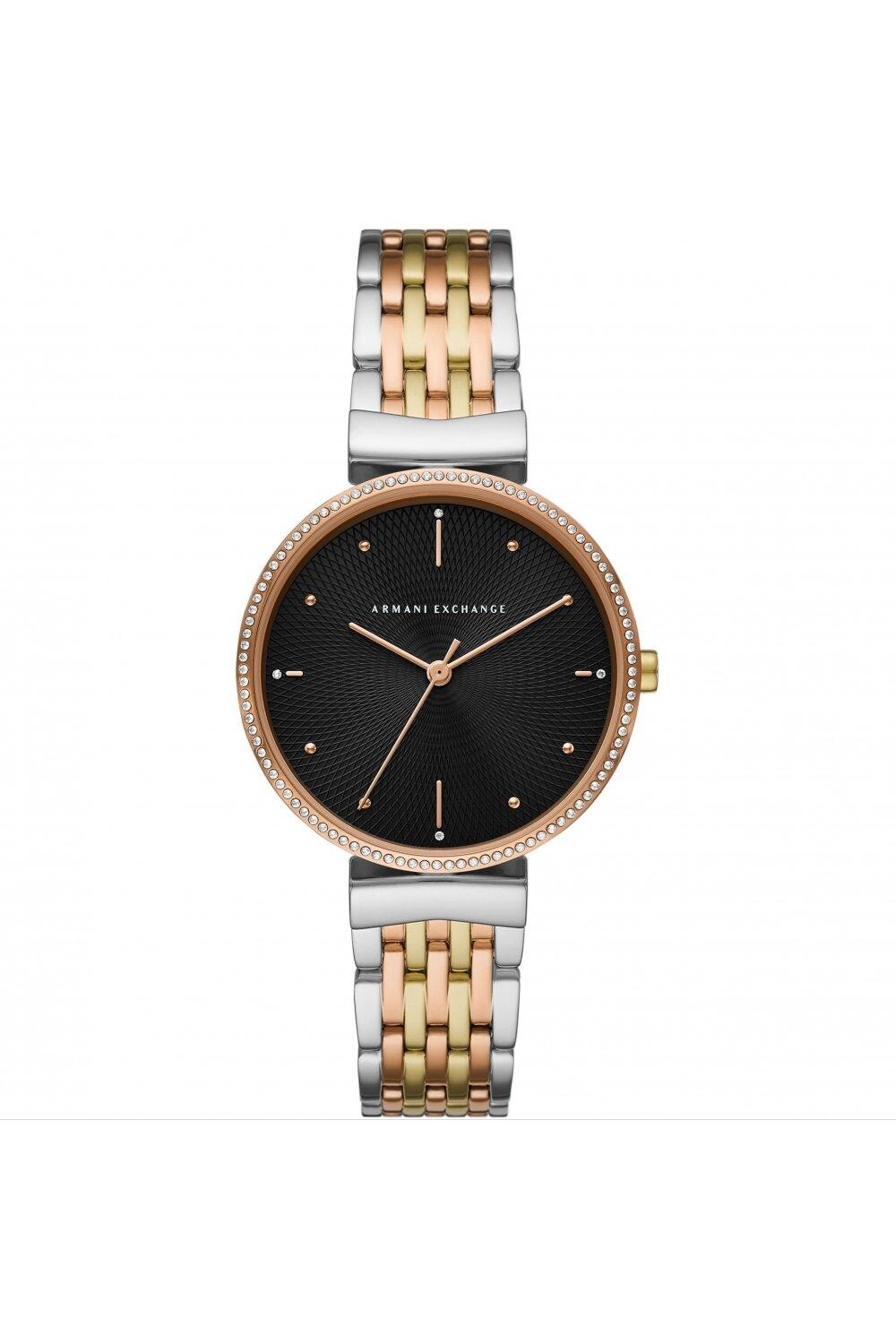 

Модные аналоговые кварцевые часы Zoe из нержавеющей стали — AX5911 Armani Exchange, черный