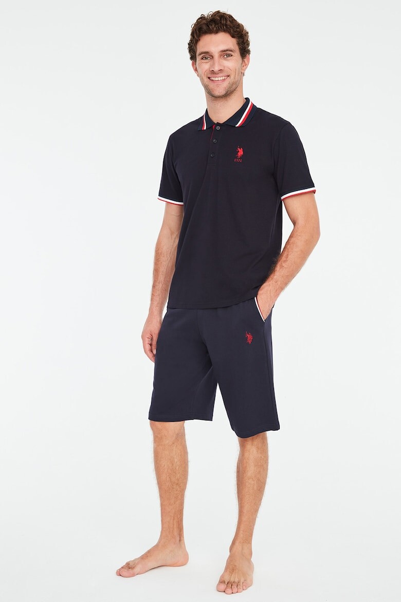 

Короткая пижама с логотипом U S Polo Assn , синий