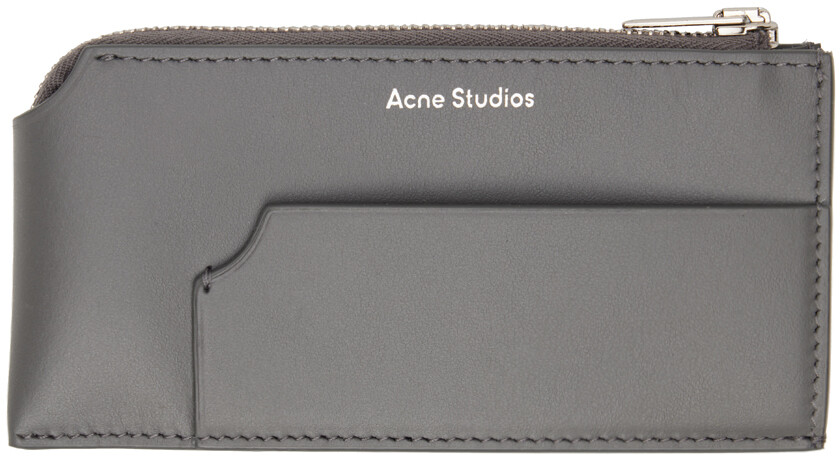 

Серая визитница на молнии Acne Studios