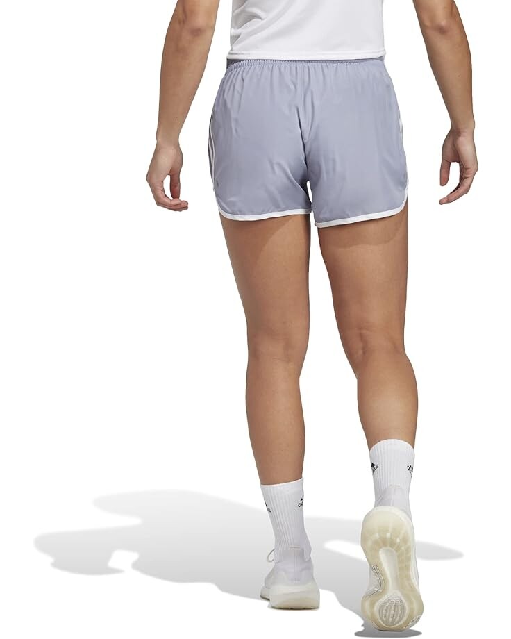 

Шорты Adidas Marathon 20 Running Shorts, цвет Silver Violet/White