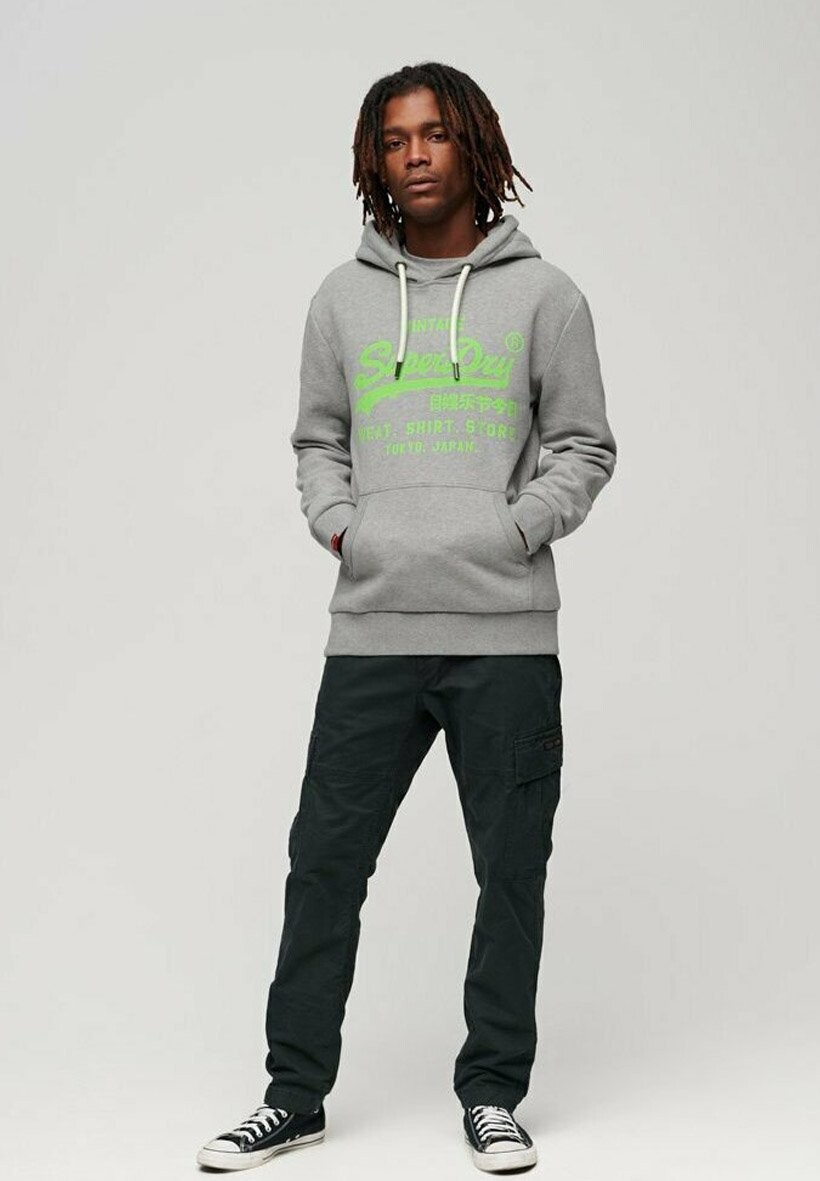 

Толстовка NEON VINTAGE LOGO Superdry, темно-серый
