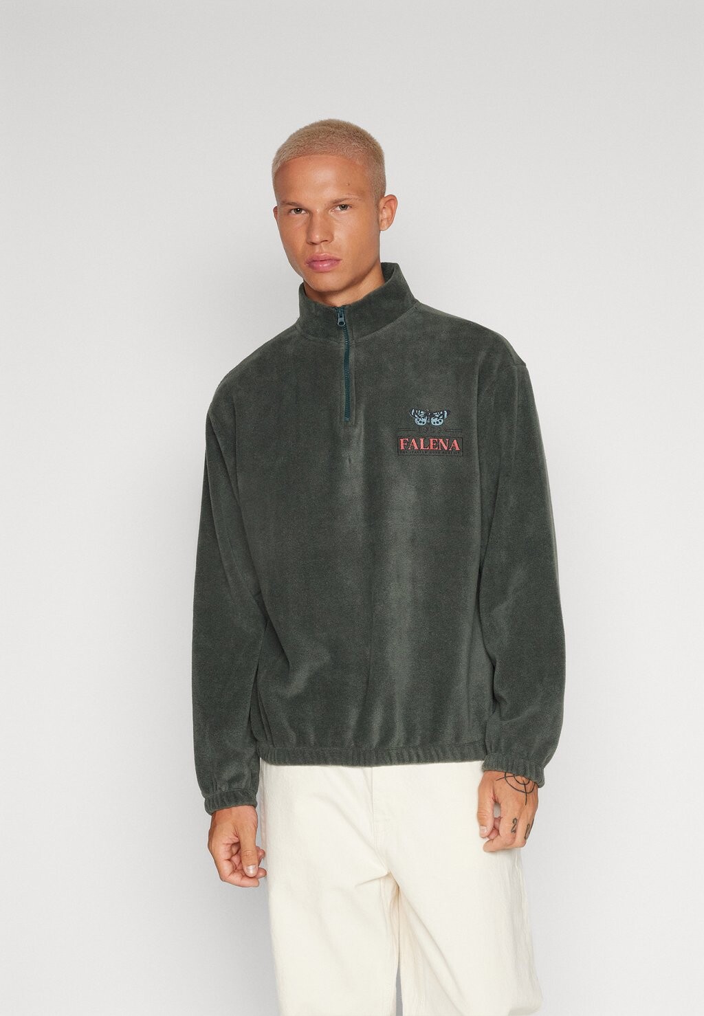 

Толстовка из флиса BDG MOTH MOCK BDG Urban Outfitters, хаки
