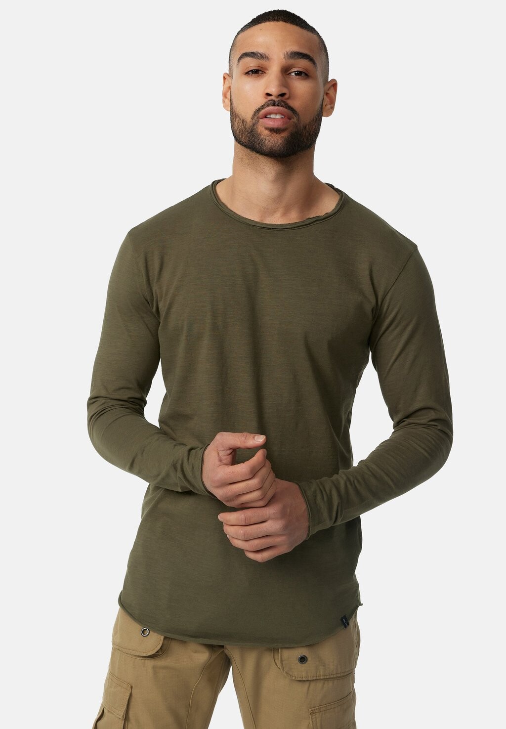 

Футболка с длинным рукавом Long Sleeve Wilbur Indicode, цвет dark green
