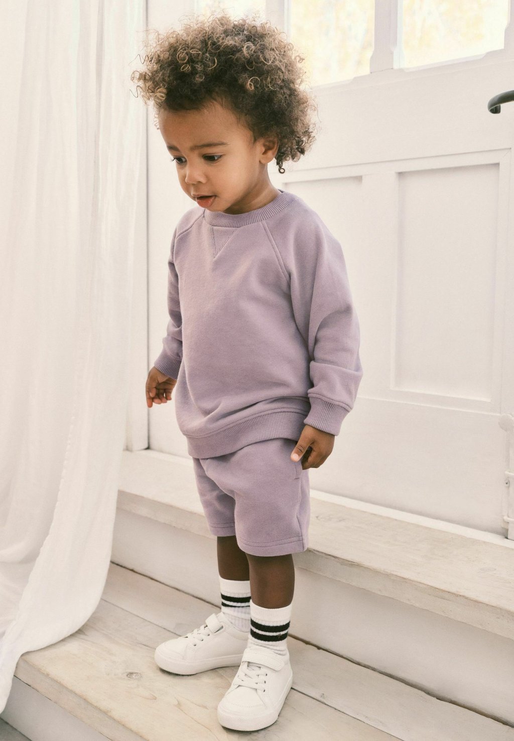 толстовка regular fit set laura ashley цвет pink loveston jogger and sweater set Толстовка SET-REGULAR FIT Next, цвет lilac purple