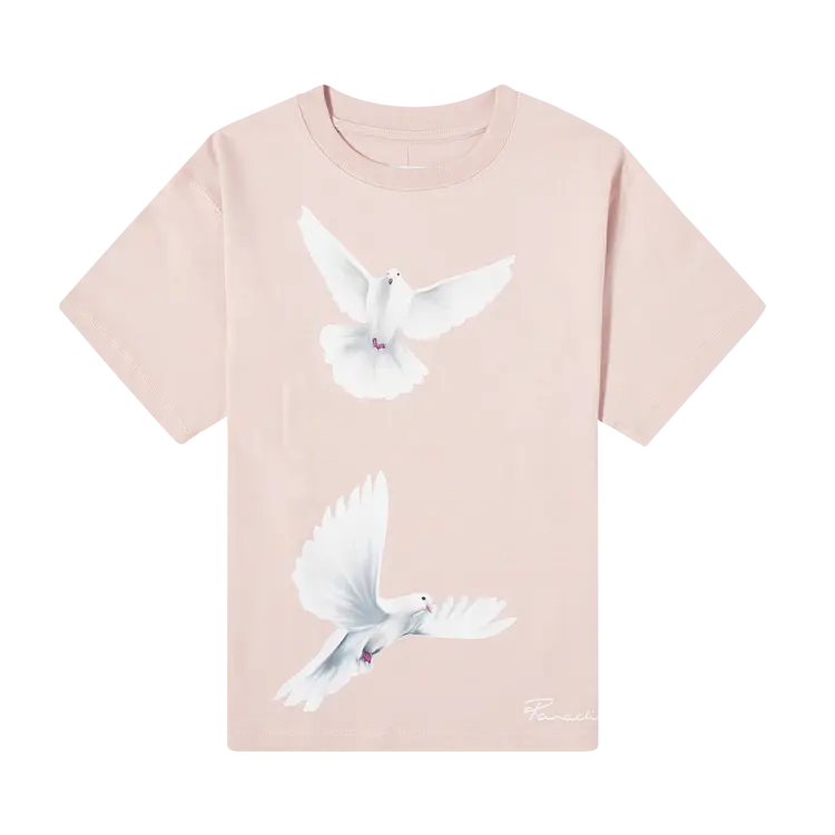 

Футболка 3.PARADIS Freedom Doves Cropped Short-Sleeve 'Pink', розовый