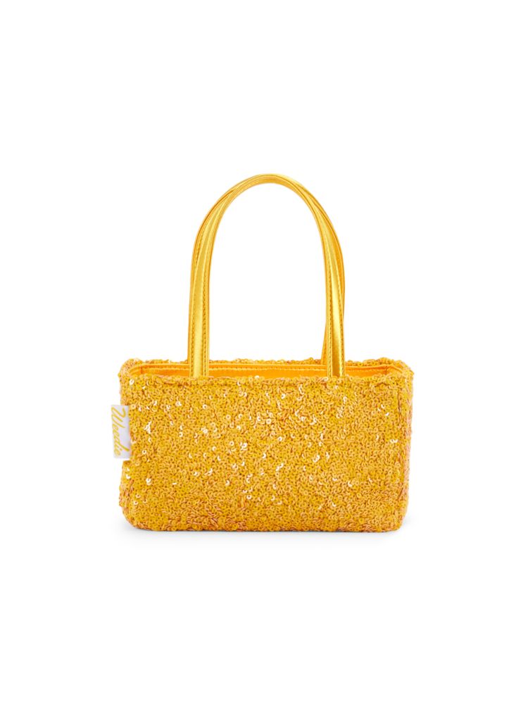 Сумка на плечо Spark с пайетками Edie Parker, цвет Marigold сумка с мишурой и верхней ручкой edie parker цвет sky