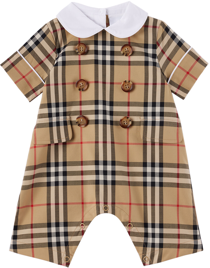 

Комбинезон Baby Beige Check Archive бежевый Burberry
