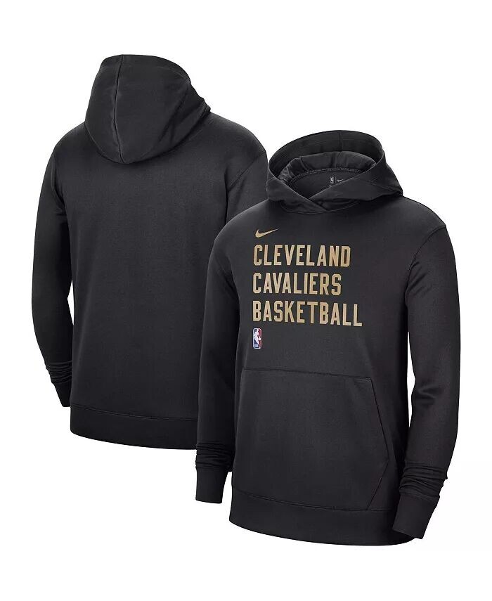 

Мужская и женская черная толстовка с капюшоном для тренировок на корте Cleveland Cavaliers 2023/24 Performance Spotlight Nike, черный