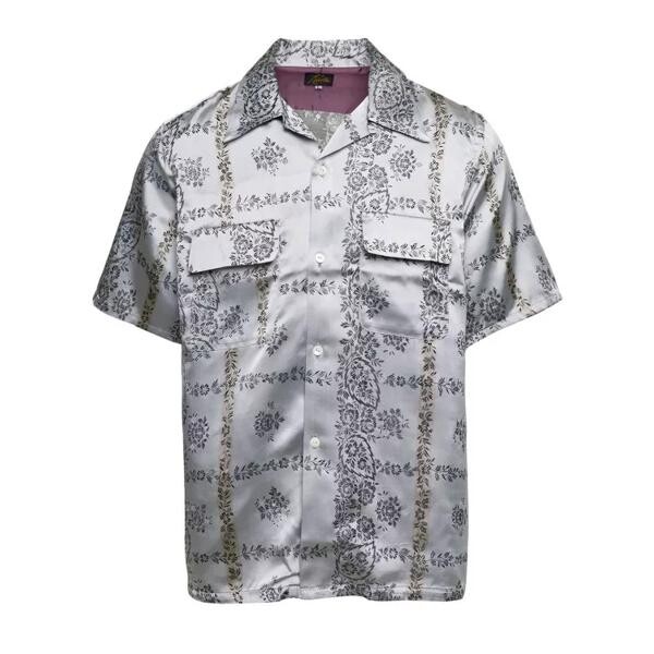 

Футболка silver bowling shirt with all-over floreal print i Needles, серый