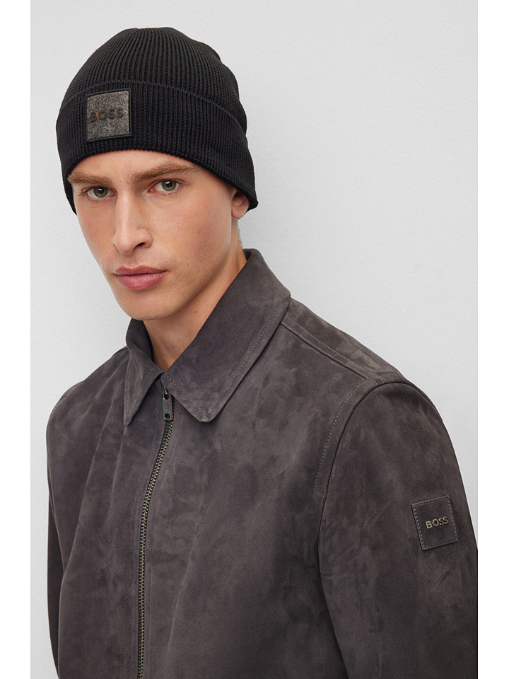 

Кепка Hugo Boss Beanie, черный