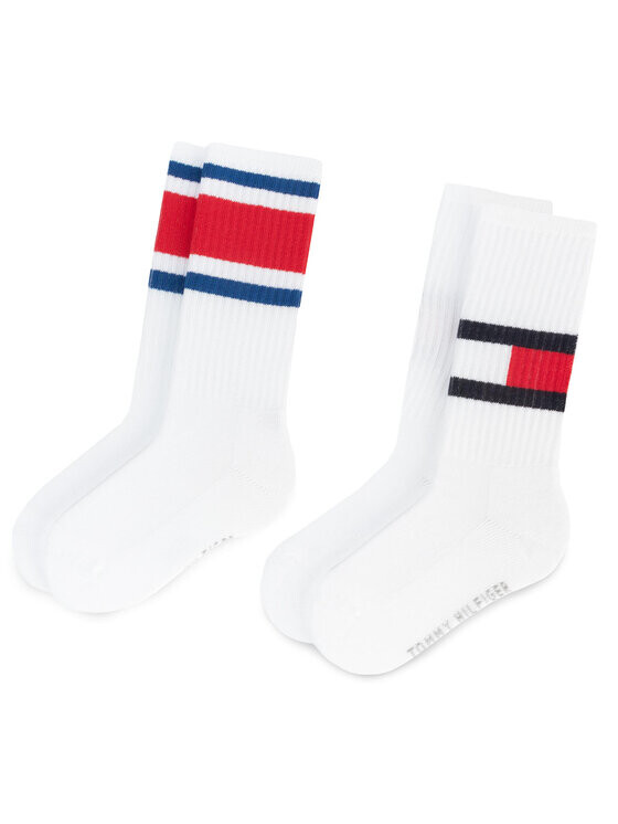 

Комплект из 2 высоких носков унисекс Tommy Hilfiger, белый