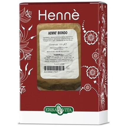 

Краска для волос Hennè Блондинка 100г Erba Vita
