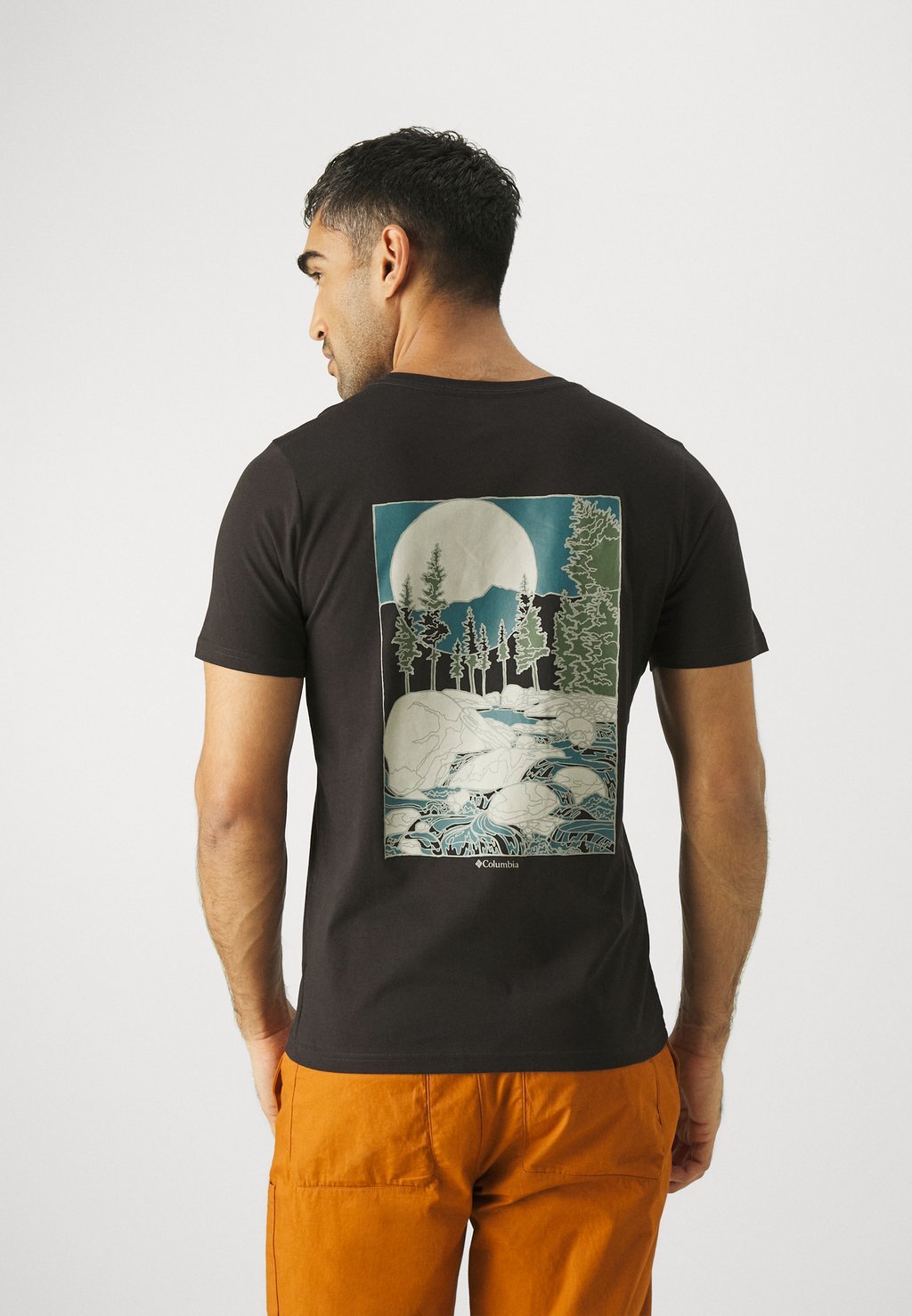 

Футболка с принтом RAPID RIDGE BACK GRAPHIC TEE Columbia, цвет black