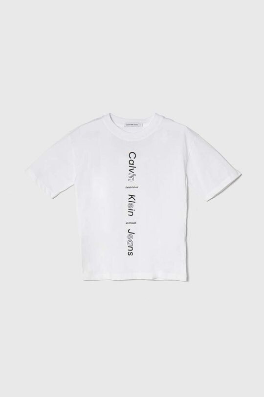 

Calvin Klein Jeans Детская хлопковая футболка, белый