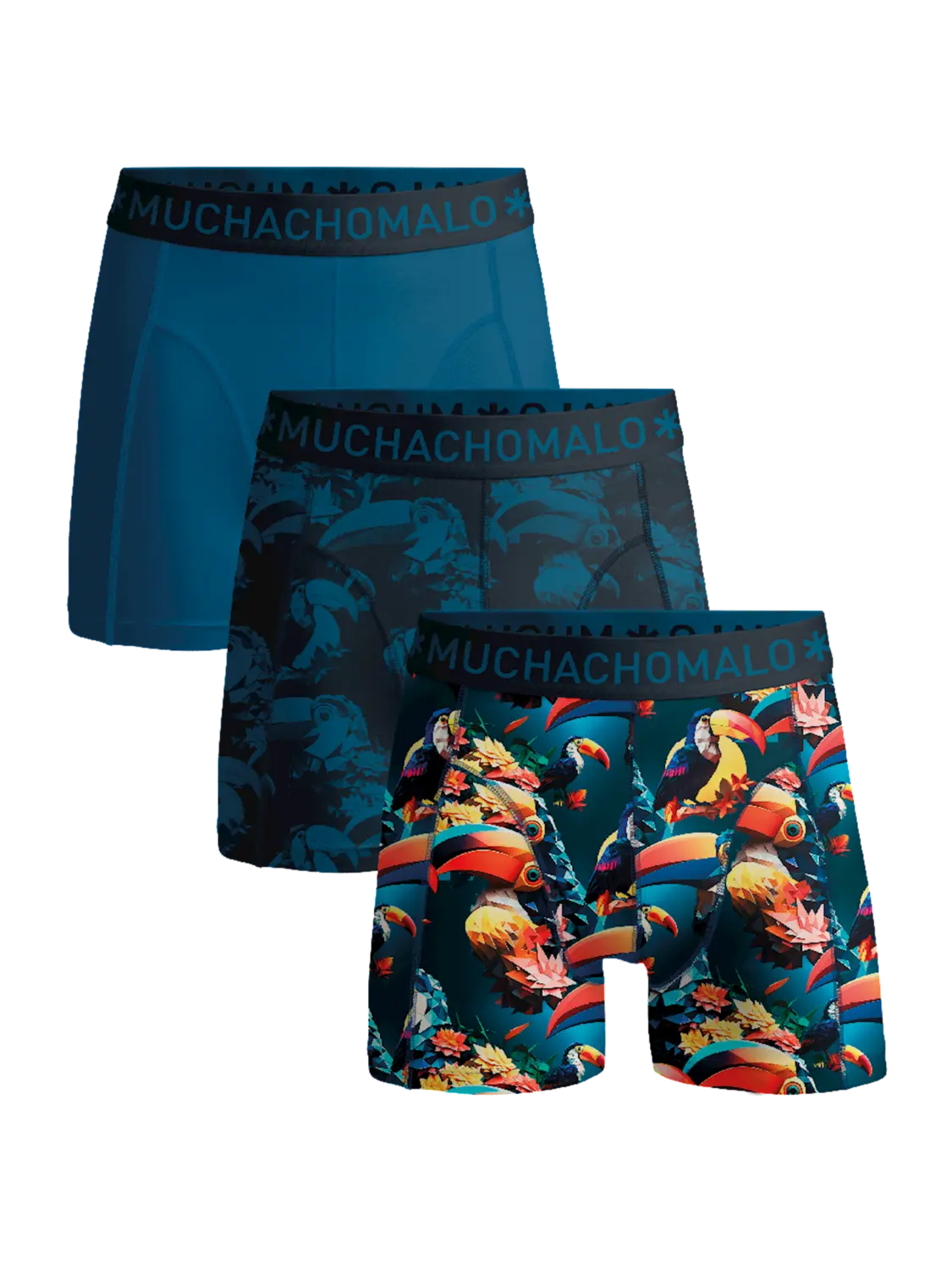 

Боксеры 3 шт трусы Muchachomalo, мультиколор