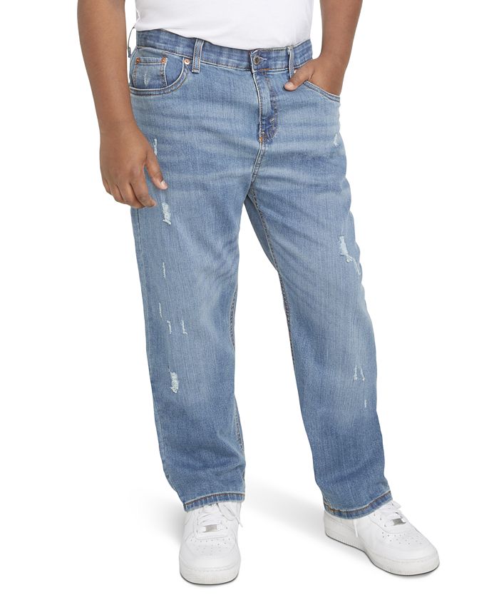 

Прямые эластичные спортивные джинсы Big Boys Husky 514 Levi's, синий