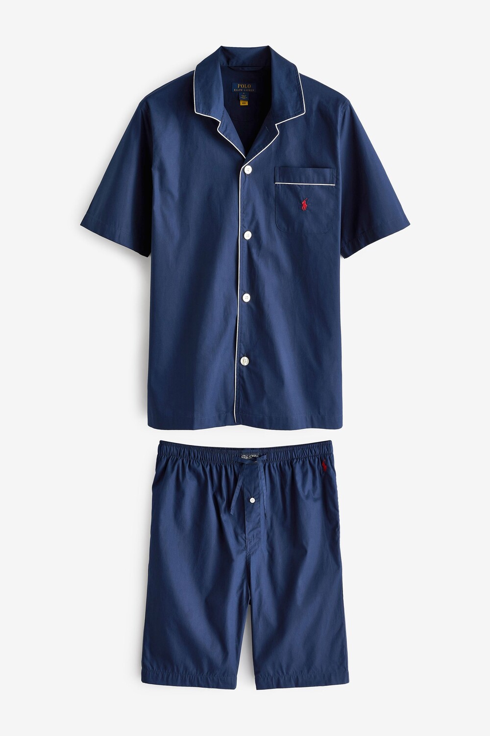 

Пижама с короткими рукавами и логотипом Polo Ralph Lauren, синий