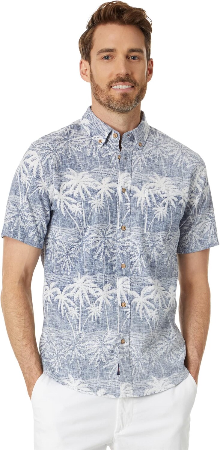 

Рубашка с коротким рукавом Faherty, цвет South Palms Print