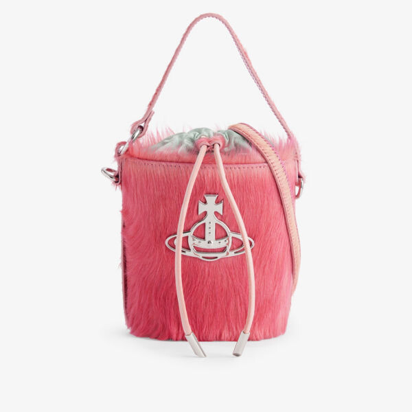 

Сумка-ведро daisy с меховой текстурой Vivienne Westwood, розовый