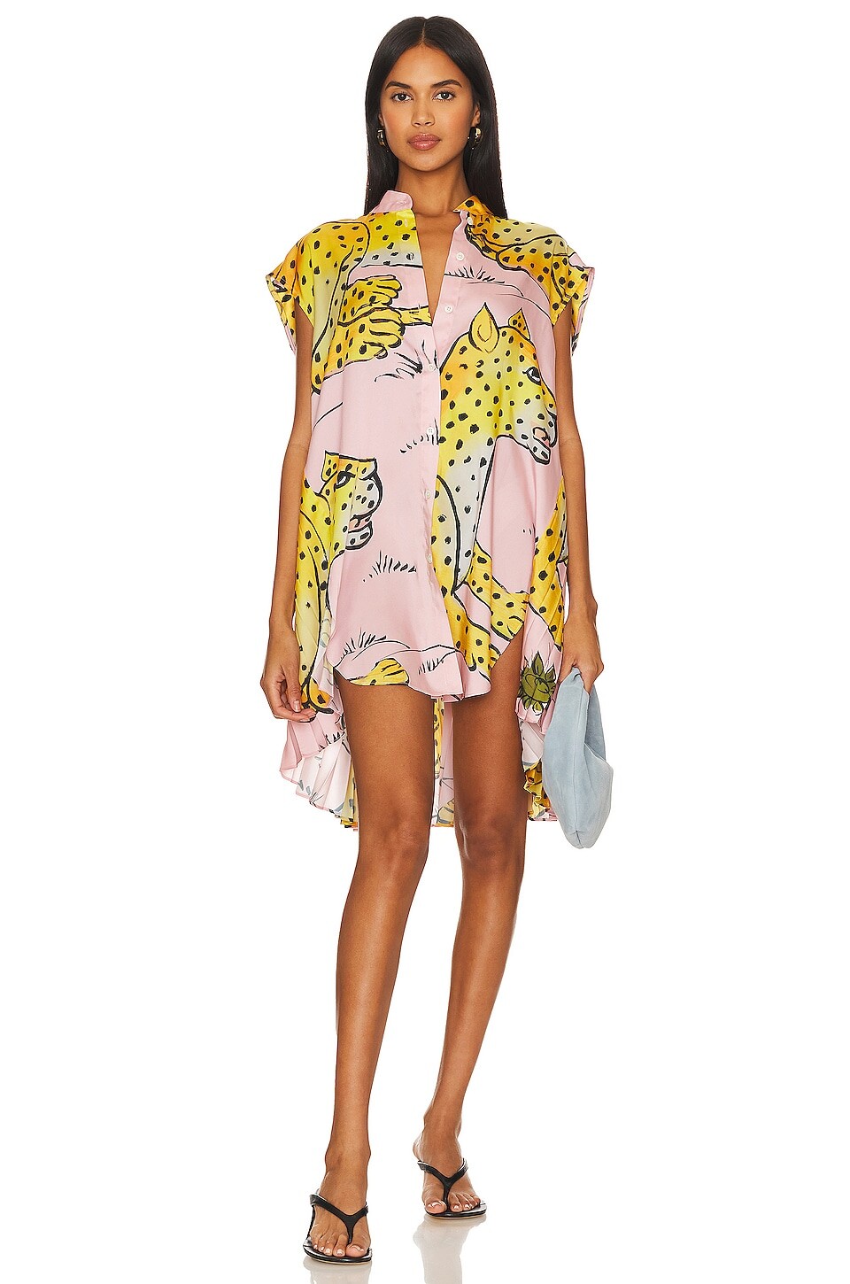 

Рубашка Monse Pleated Back Printed, розовый