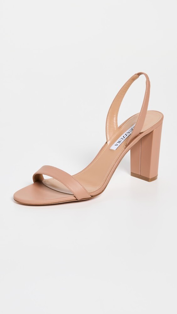 

Сандалии Aquazzura So Nude Block 85