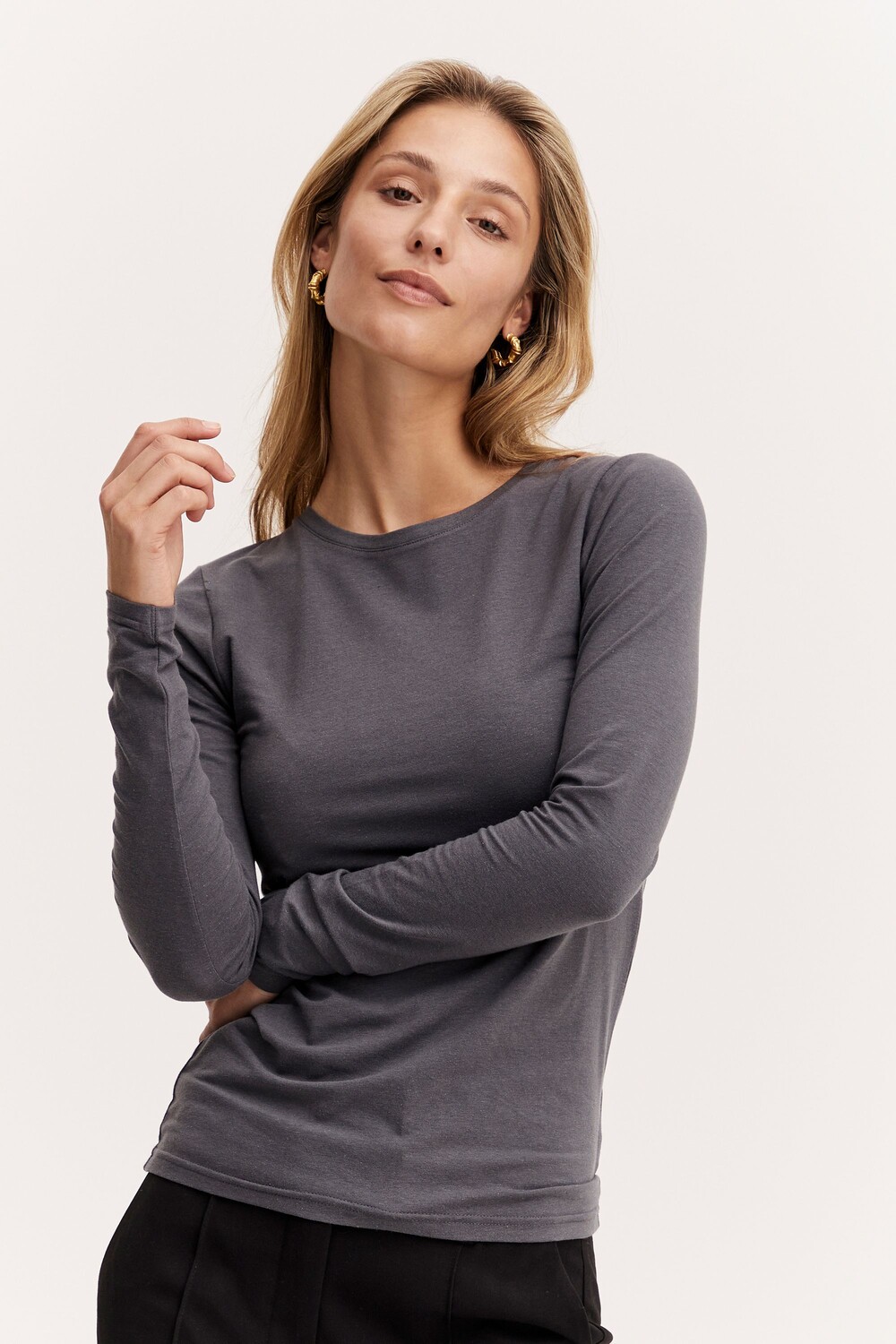 

Толстовка b.young BYPAMILA LS TSHIRT 20807594, черный