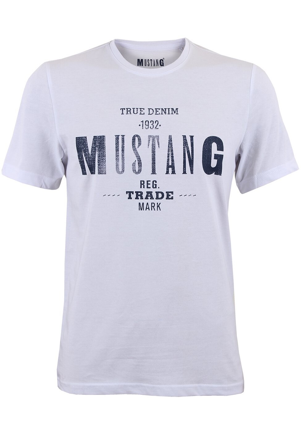 цена Футболка с принтом PRINT TEE MUSTANG, цвет general white