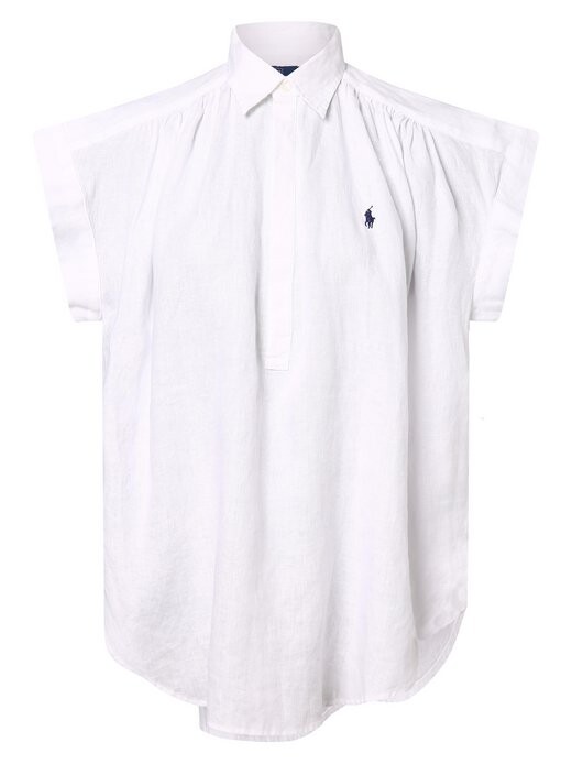 

Льняная блузка Polo Ralph Lauren, белый