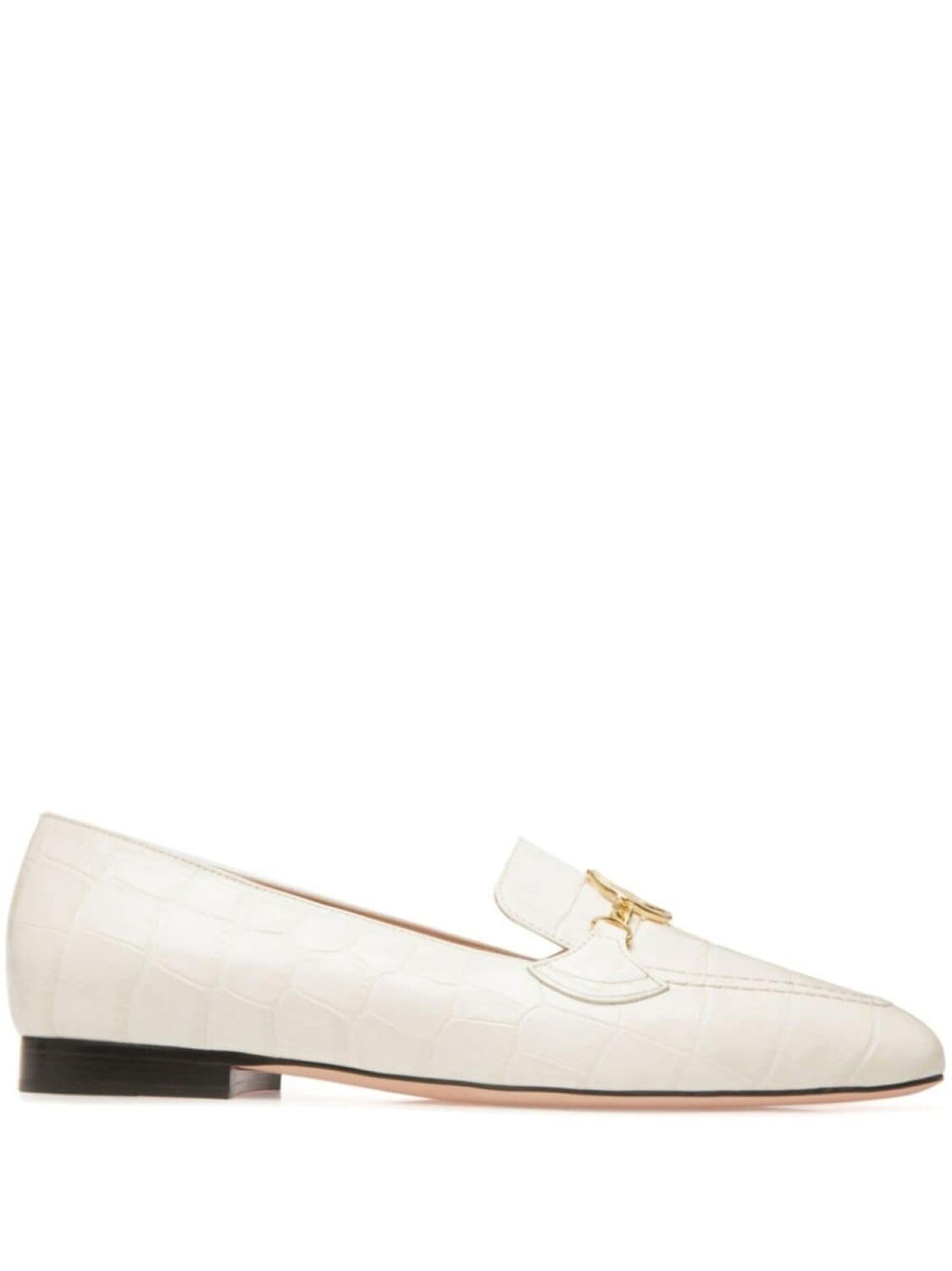 

Bally лоферы Empire с тиснением под кожу крокодила, белый