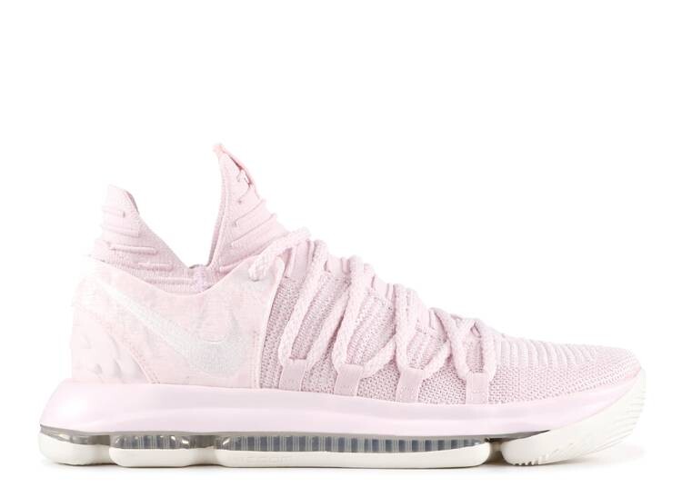 

Кроссовки Nike KD 10 'AUNT PEARL', розовый, Розовый;белый