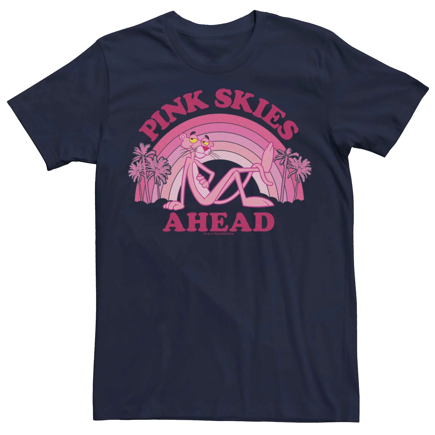 Мужская футболка Pink Panther Pink Skies Ahead Licensed Character