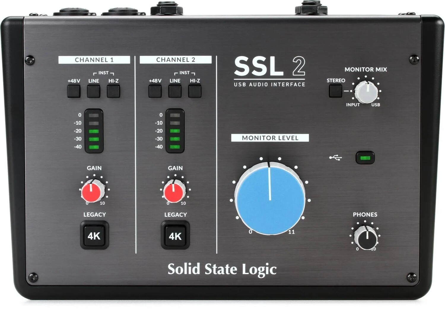 

Твердотельная логика SSL2 2x2 USB-аудиоинтерфейс