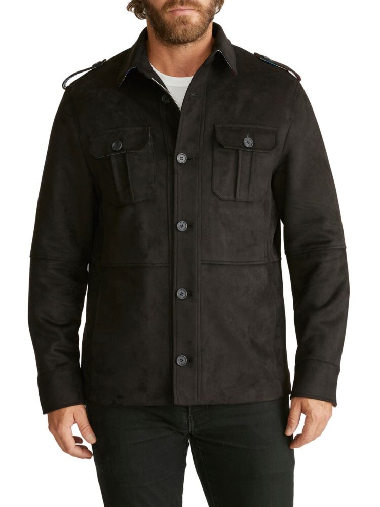 

Куртка сафари из искусственной замши Robert Graham, черный