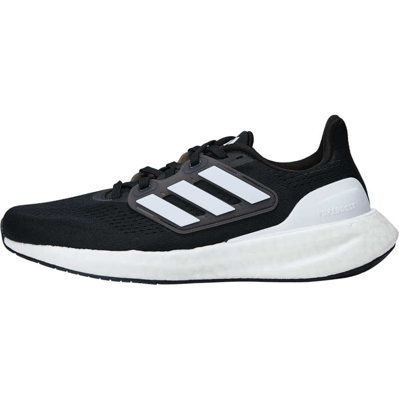 Кроссовки спортивные Adidas Pure Boost 23 Wide для бега, черный/белый