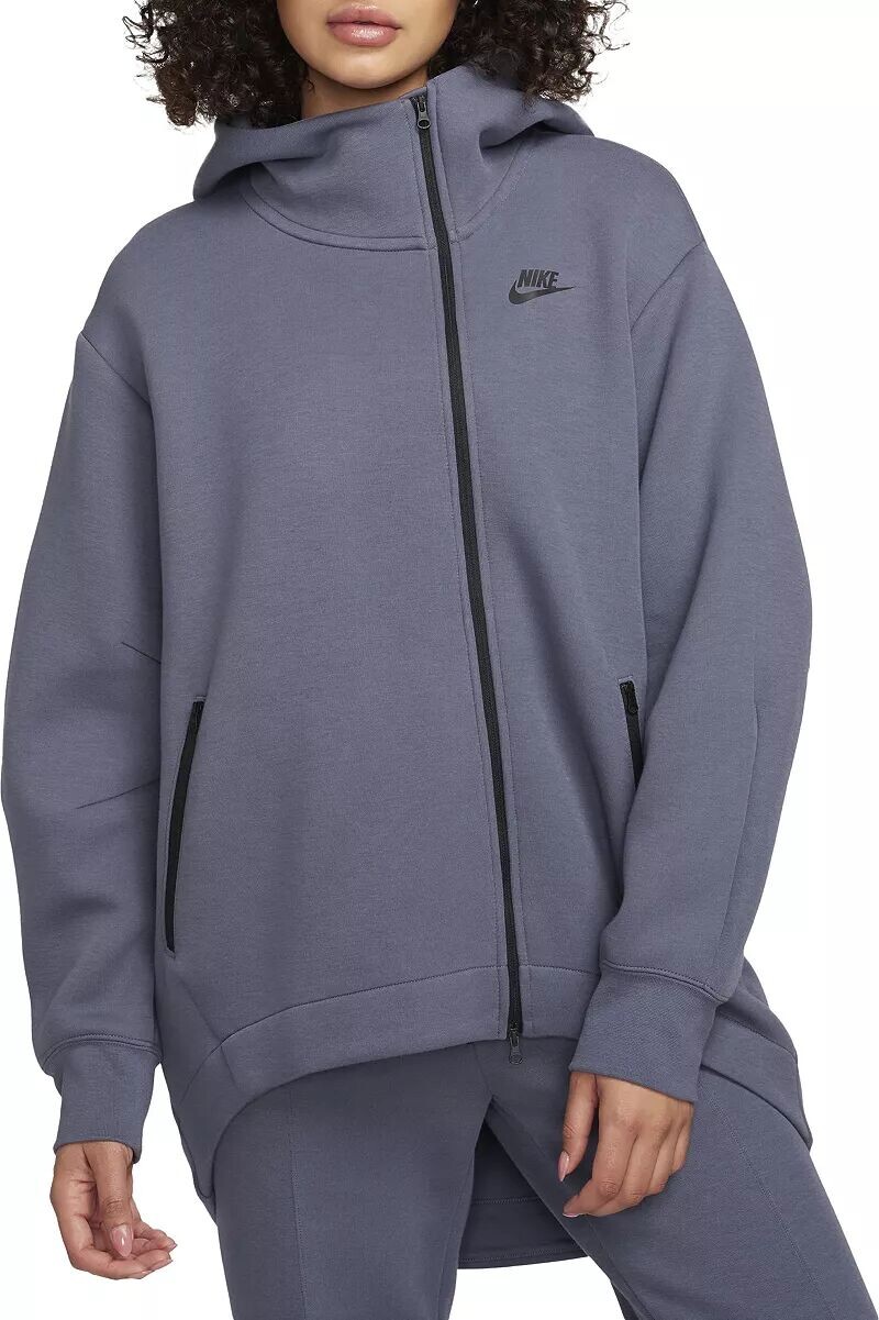 

Женская объемная толстовка с капюшоном из технического флиса Nike Sportswear с молнией во всю длину