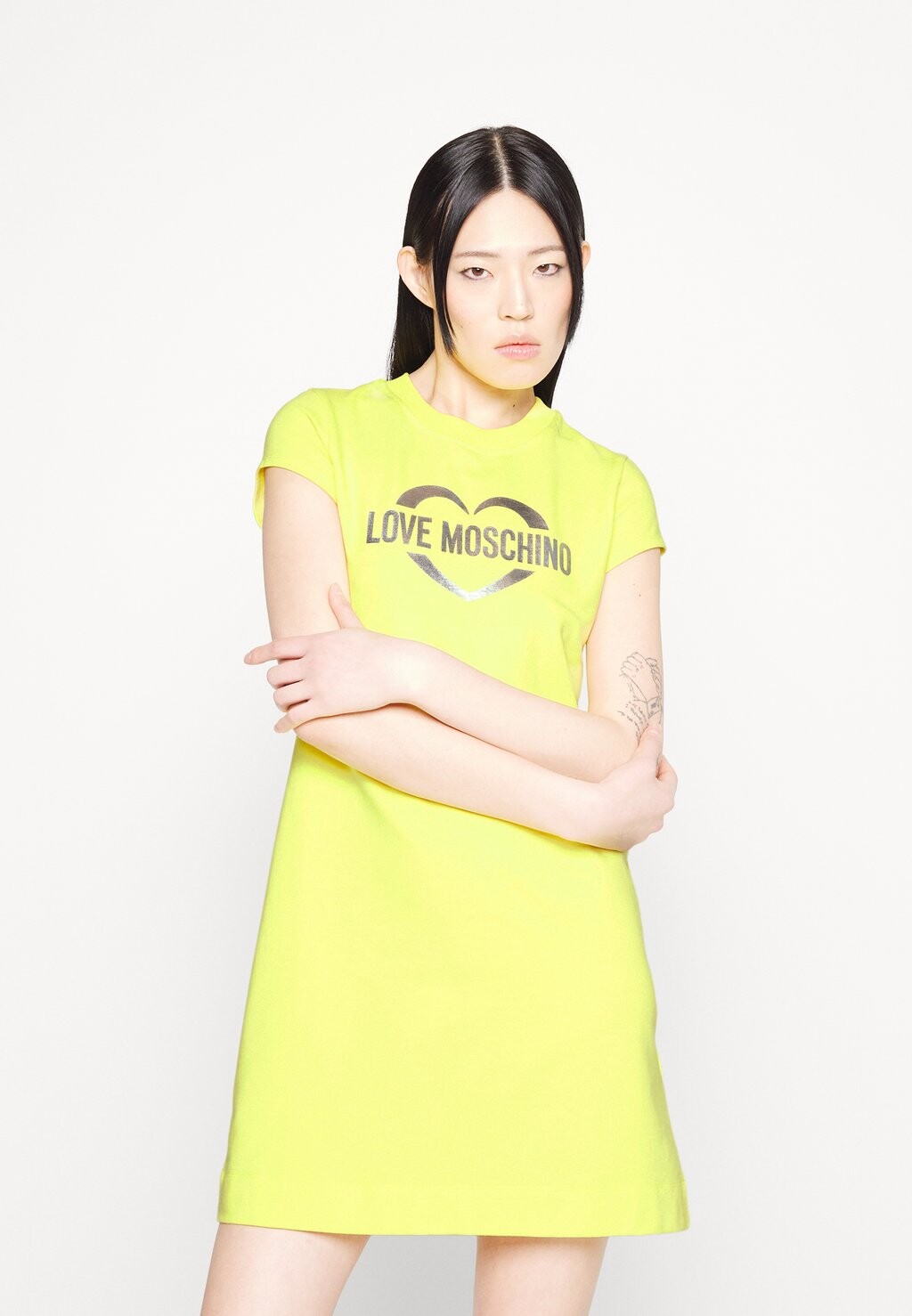 

Платье из джерси Love Moschino, желтый