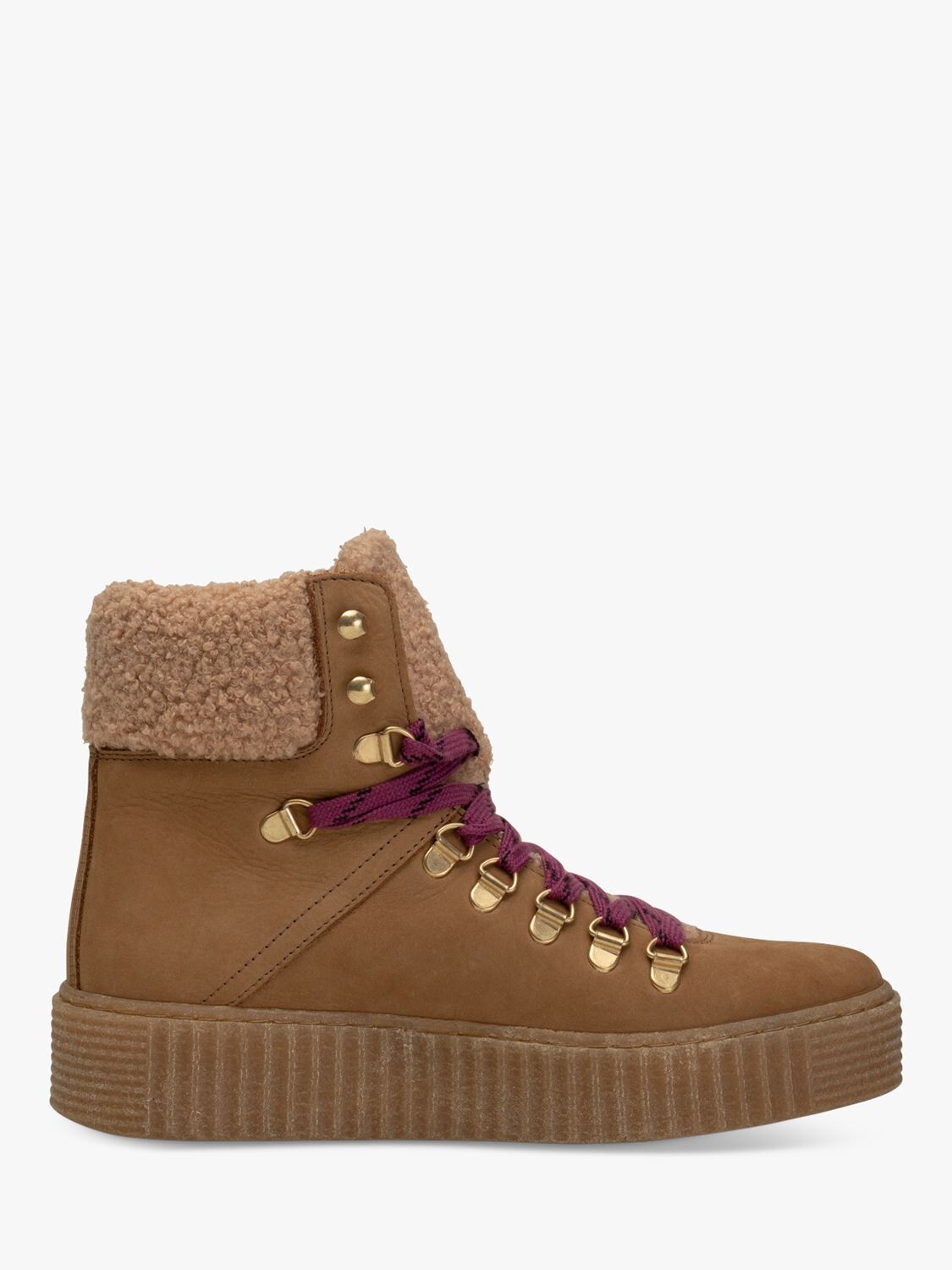 

Походные ботинки Agda из нубука SHOE THE BEAR, кэмел