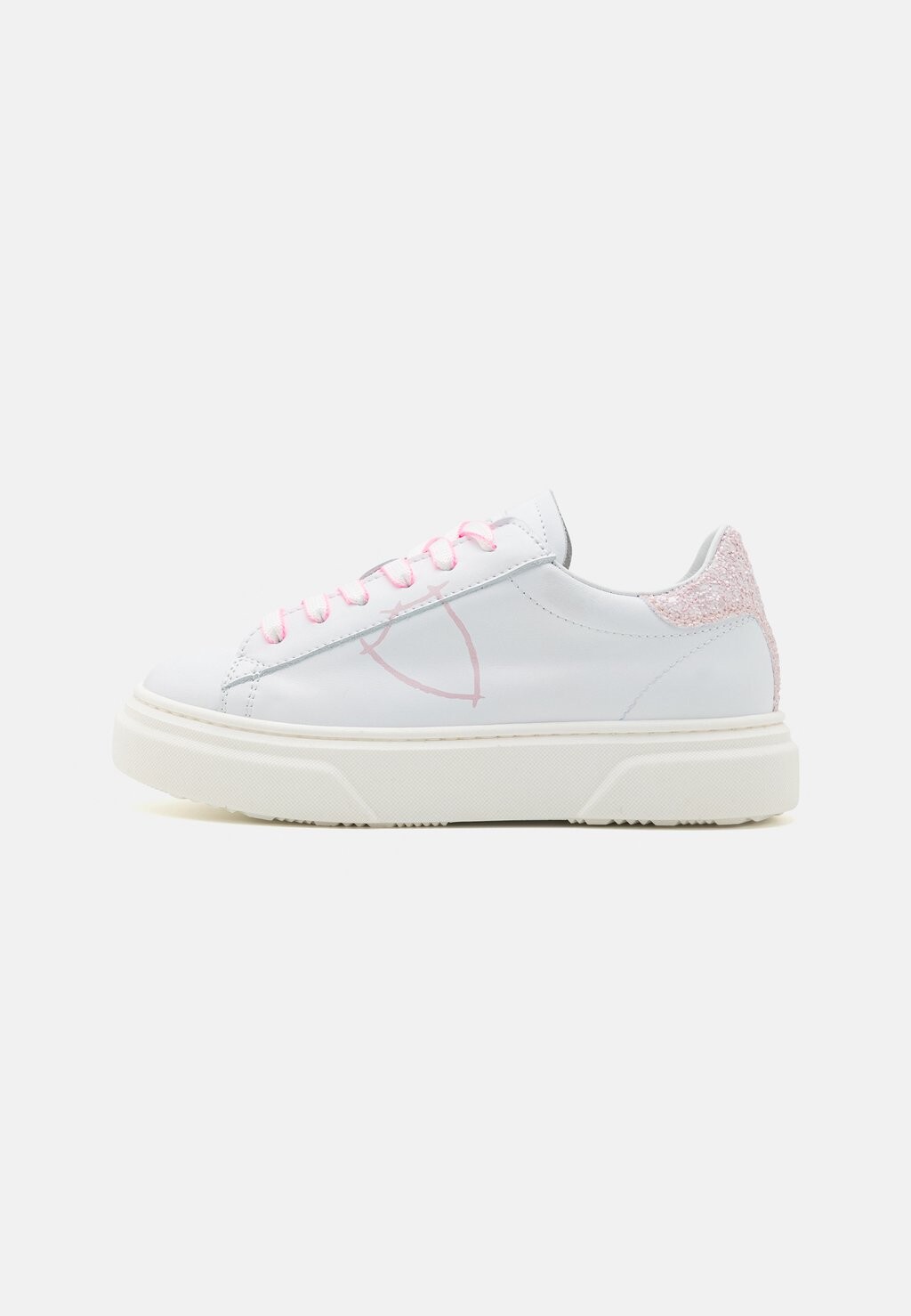 

Низкие кроссовки Unisex Philippe Model, цвет white/pink