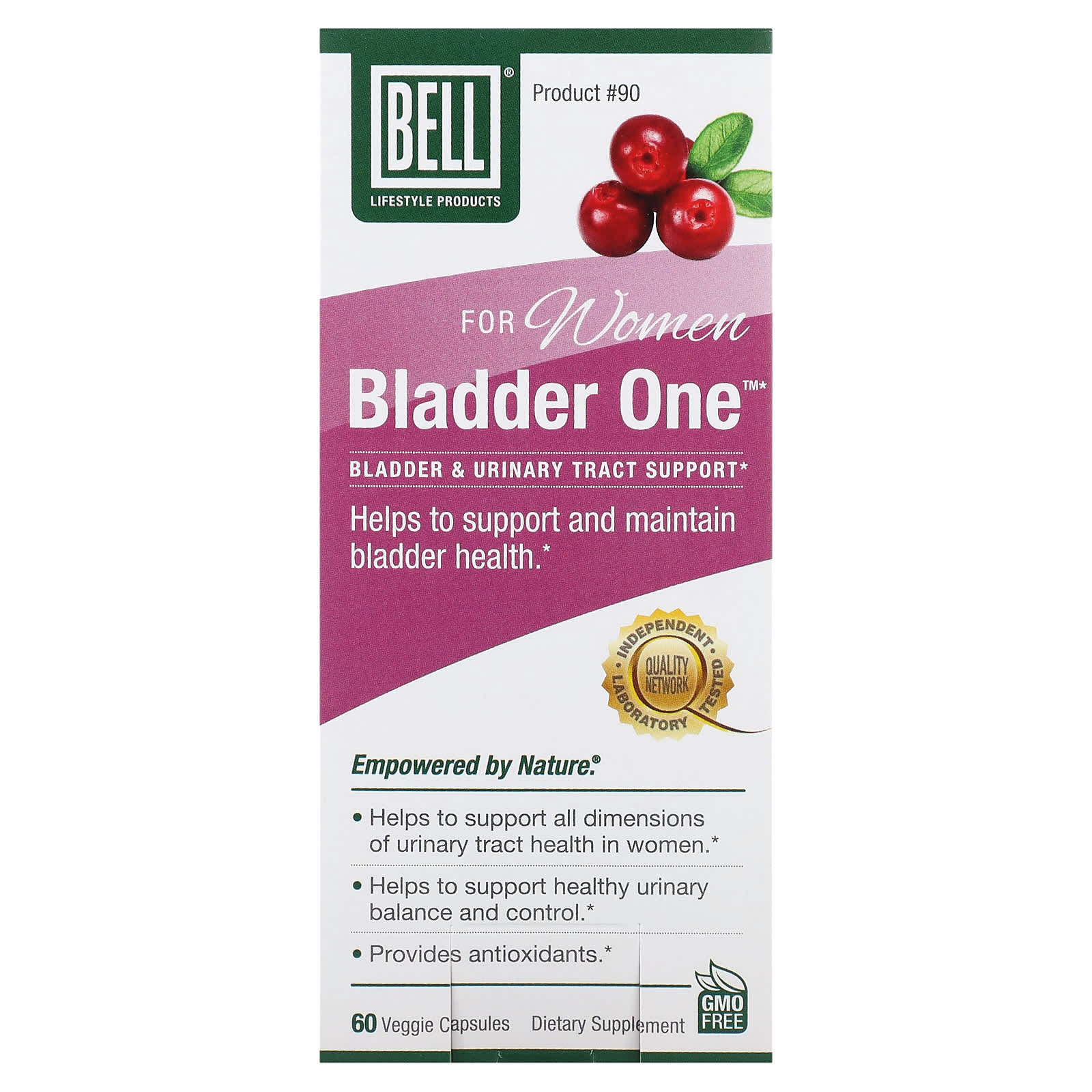 

Для женщин, Bladder One, 60 растительных капсул, Bell Lifestyle