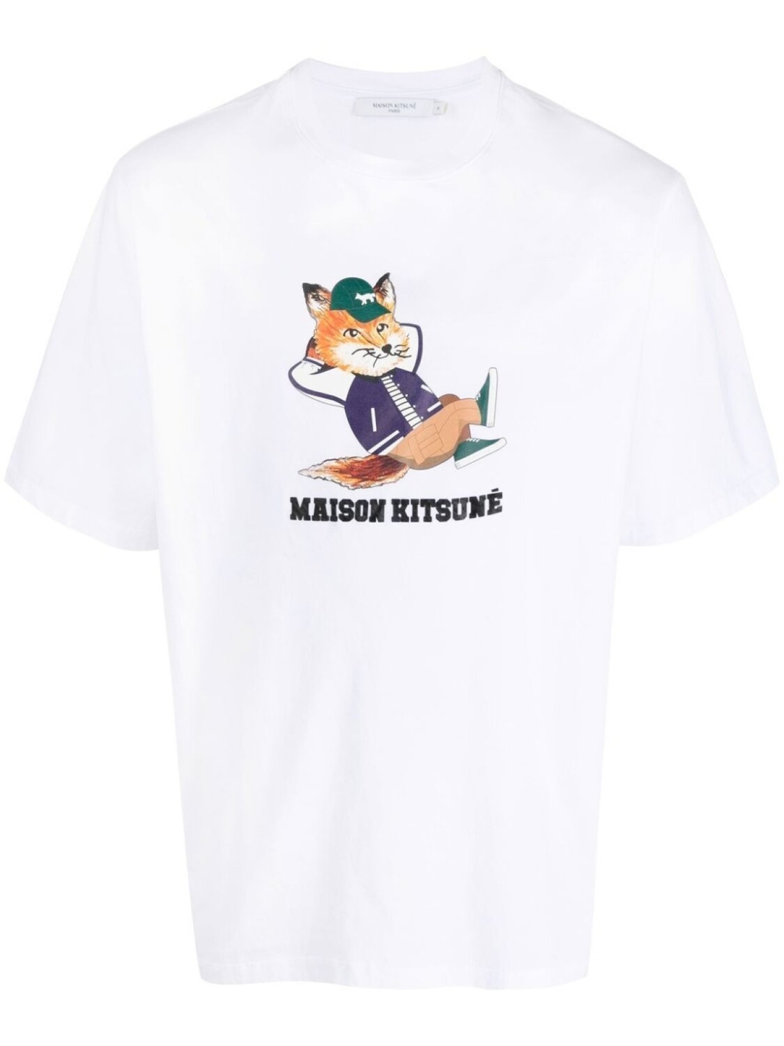 

Maison Kitsuné футболка с логотипом, белый