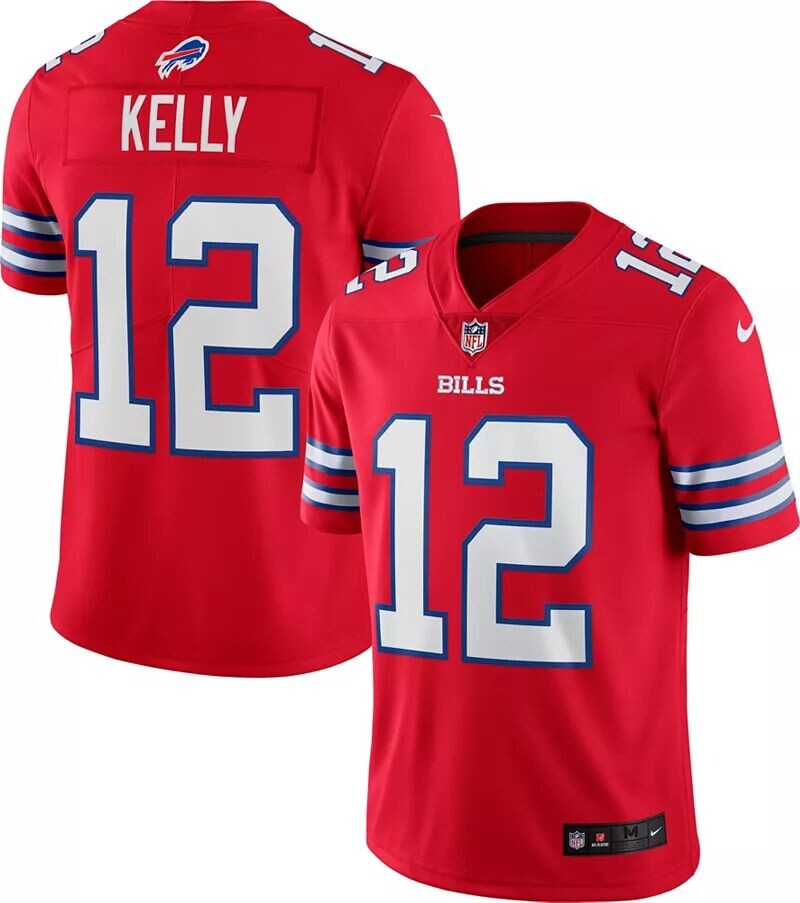 

Мужская джерси красного цвета Nike Buffalo Bills Jim Kelly #12 Vapor Limited