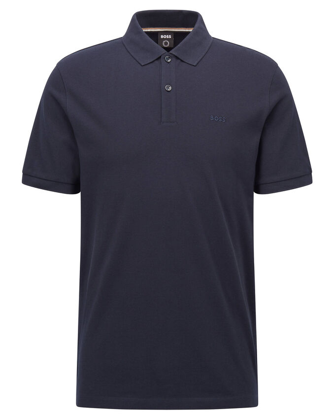 Рубашка-Поло Pallas с короткими рукавами Boss, синий