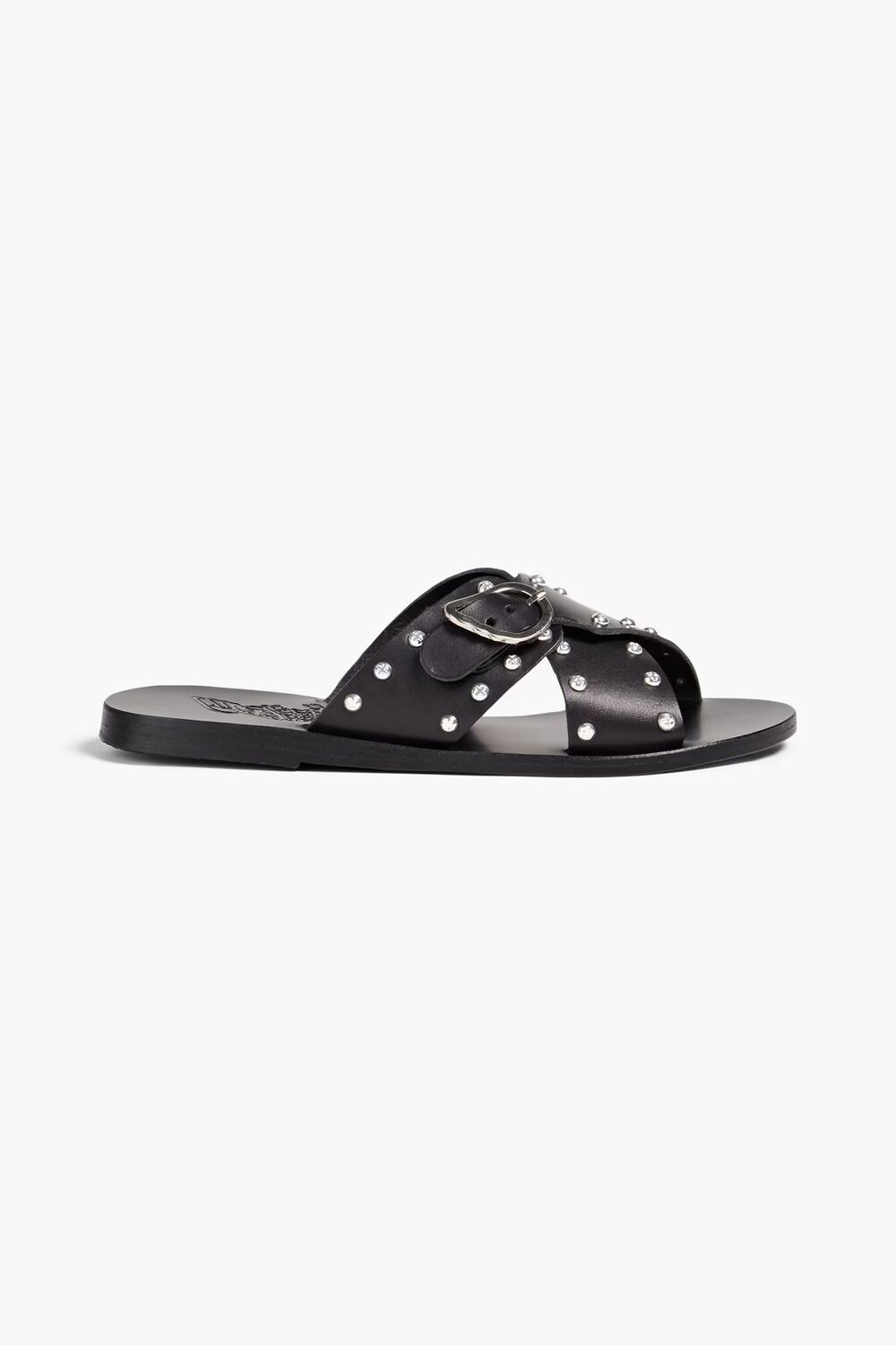 

Кожаные шлепанцы Pella с кристаллами Ancient Greek Sandals, черный
