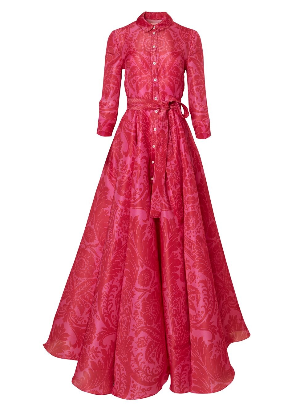 

Жаккардовое шелковое платье-рубашка Carolina Herrera